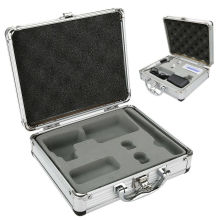 Aluminum Tool Case With Custom Pre-cut Foam Insert For Tattoo Machine Case Storage Carrying Box